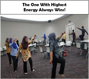 malay people dancing in a training course