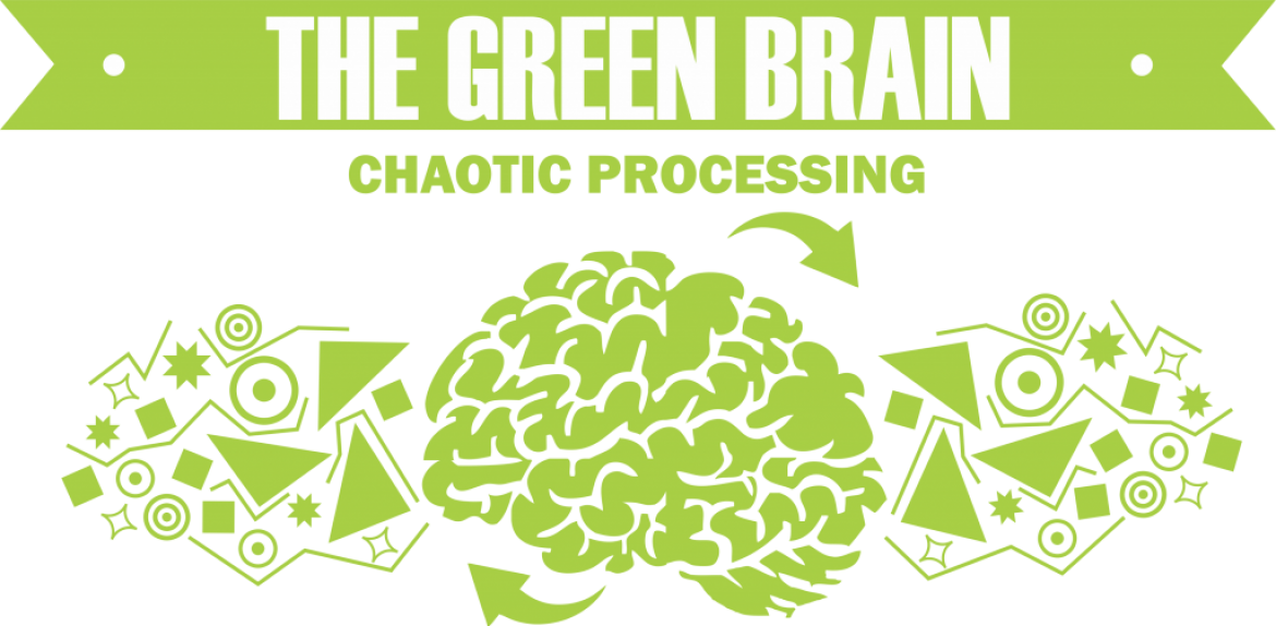 green brain illustration